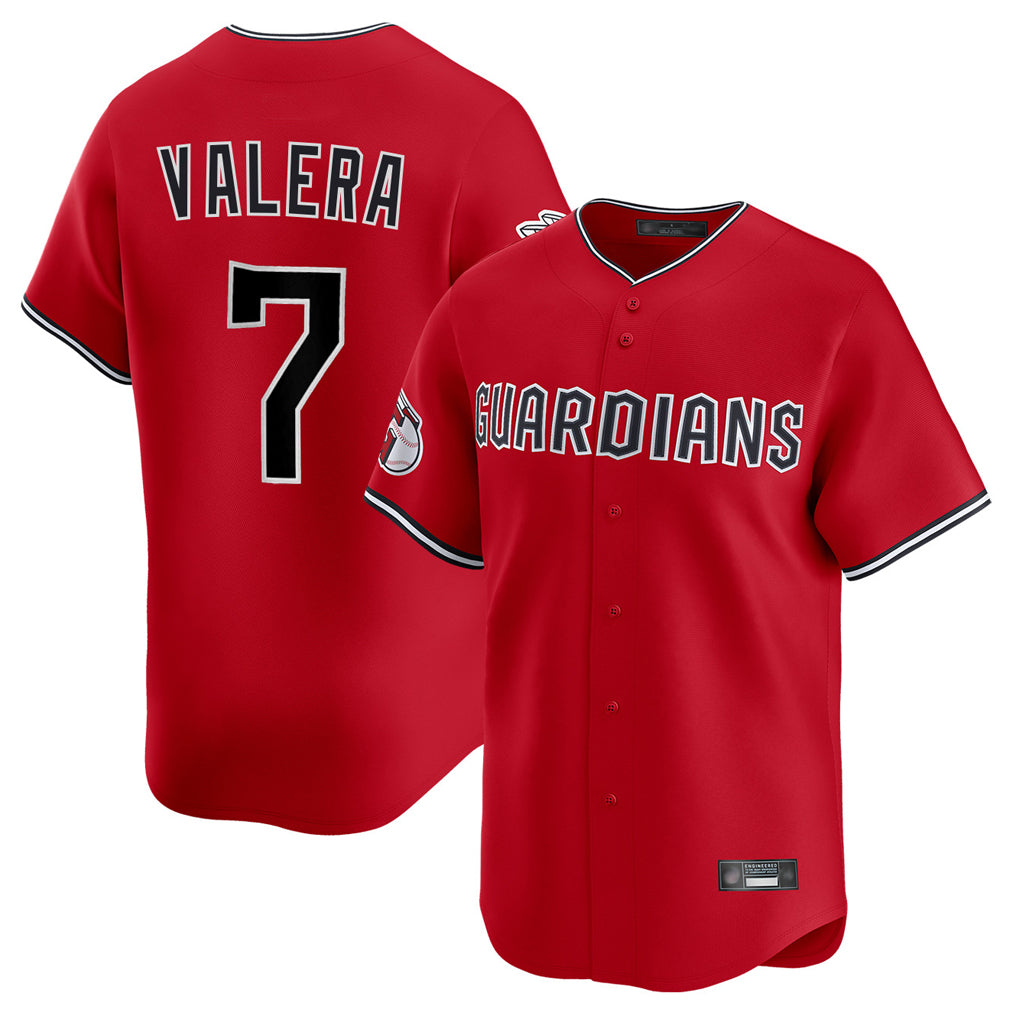 Cleveland Guardians #7 George Valera Player Red Fedasgoge Limited Home Stitched Jerseys