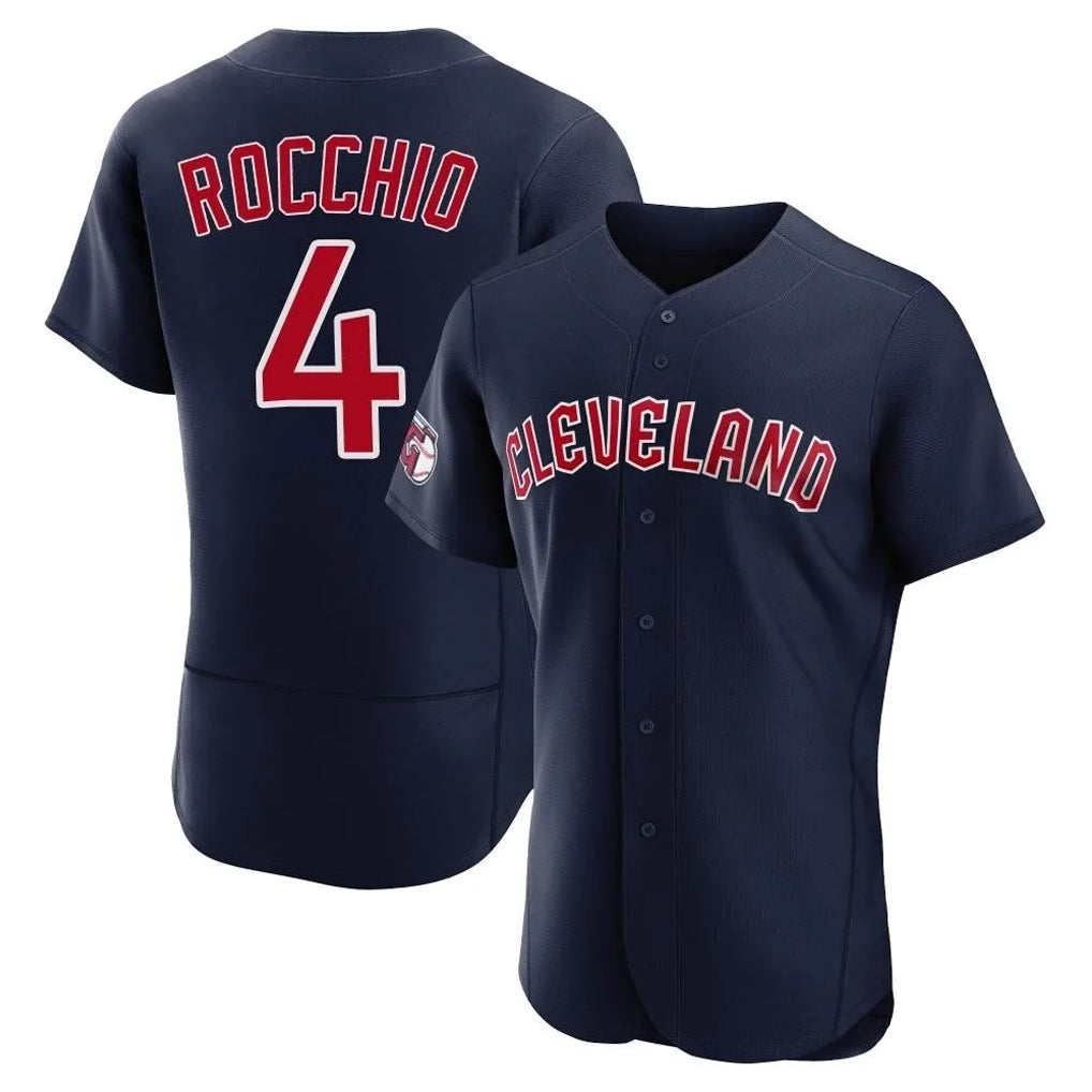 Cleveland Guardians #4 Brayan Rocchio Player Navy Fedasgoge Limited Elite Home Stitched Jerseys