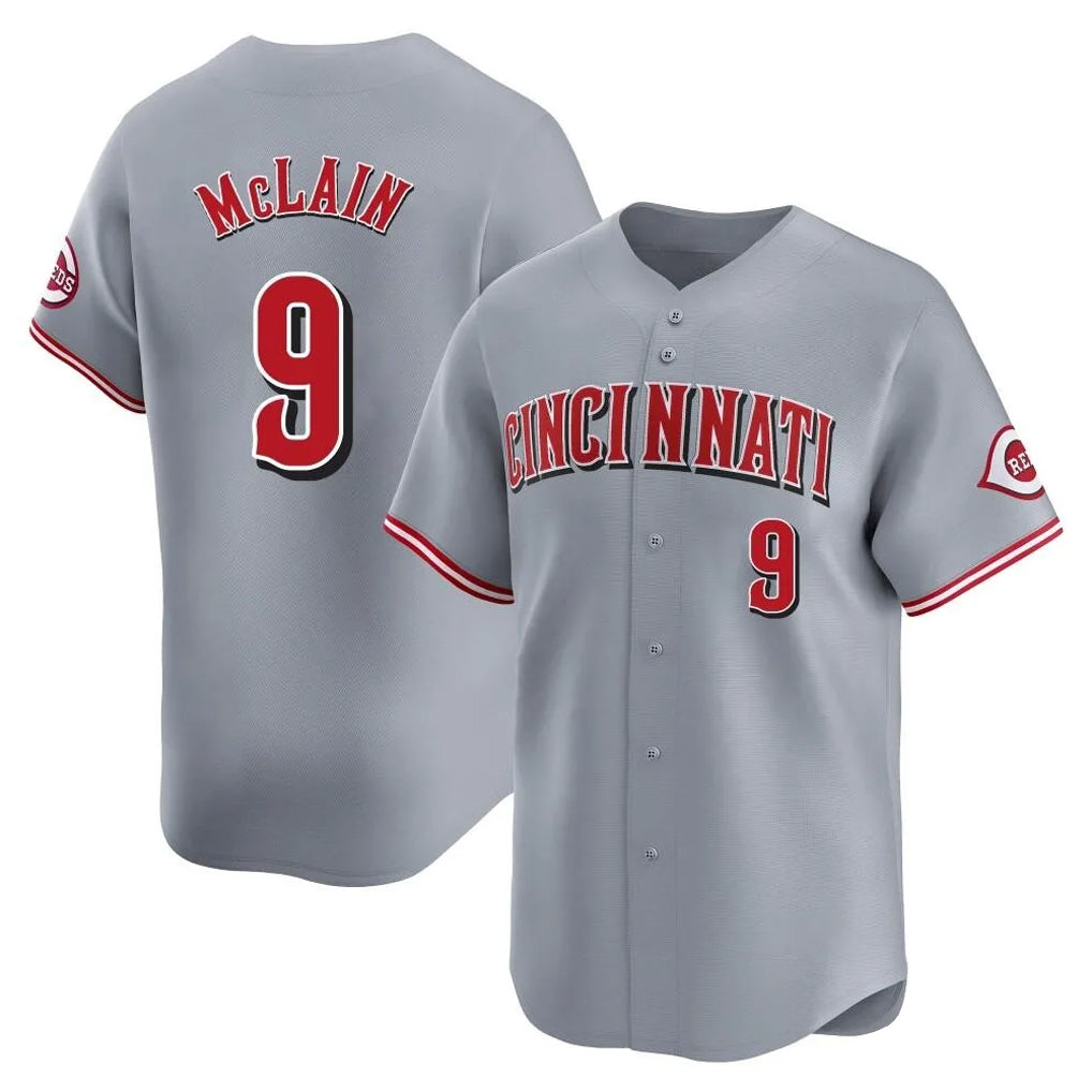 Cincinnati Reds #9 Matt McLain Player Gray Fedasgoge Home Limited Stitched Jerseys