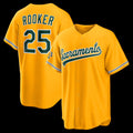 Oakland Athletics #25 Brent Rooker Gold Fedasgoge Alternate Stadium Jersey