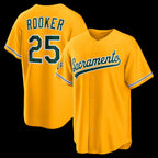 Oakland Athletics #25 Brent Rooker Gold Fedasgoge Alternate Stadium Jersey
