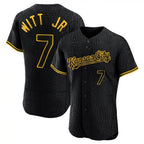 Kansas City Royals #7 Bobby Witt Jr. Player Black Fedasgoge Snake Skin City Limited Elite Stitched Jerseys