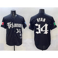 Texas Rangers #34 Nolan Ryan Black Fedasgoge Mexico 2025 Vapor Premier Limited Stitched Jersey