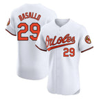Baltimore Orioles #29 Samuel Basallo Player White Fedasgoge Limited Elite Home Game Stitched Jerseys