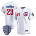 Chicago Cubs #23 Ryne Sandberg Player White Fedasgoge Vapor Premier Limited Home Stitched Jerseys