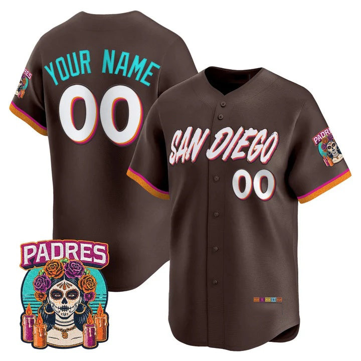Custom San Diego Padres Brown Fedasgoge 2026 City Connect Vapor Premier Limited Jersey - All Stitched