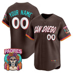 Custom San Diego Padres Brown Fedasgoge 2026 City Connect Vapor Premier Limited Jersey - All Stitched
