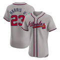 Atlanta Braves #23 Michael Harris II Player Gray Fedasgoge Limited Elite Home Game Stitched Jerseys