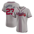 Atlanta Braves #23 Michael Harris II Player Gray Fedasgoge Limited Elite Home Game Stitched Jerseys