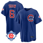 Chicago Cubs #6 Matt Shaw Player Royal Fedasgoge 150th Anniversary Home Game Stitched Jerseys