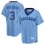 Chicago Cubs #3 Alex Bregman Player Blue Fedasgoge T-shirt Cooperstown Collection Limited Stitched Jerseys