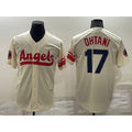 Los Angeles Angels #17 Shohei Ohtani Cream Fedasgoge 2022 City Connect Cool Base Stitched Jersey
