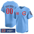 Custom Chicago Cubs Active Player Blue Fedasgoge 'Ryne Sandberg Tribute' Vapor Limited V3 Stitched Jersey