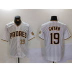 San Diego Padres #19 Tony Gwynn White Fedasgoge Team Logo Stitched Cool Base Jerseys