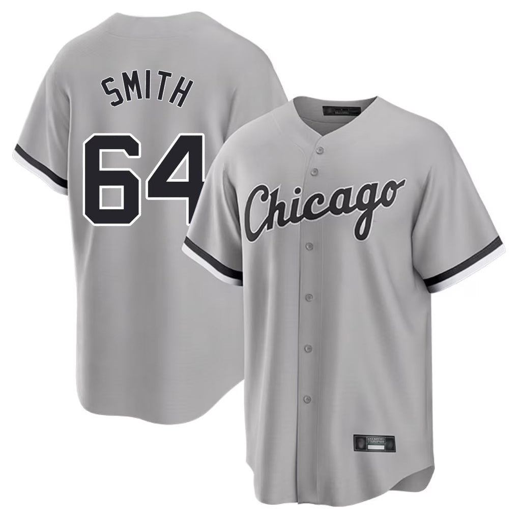Chicago White Sox #64 Shane Smith Player Gray Fedasgoge Home Game Stitched Jerseys