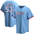 Texas Rangers #53 Adolis Garcia Light Blue Fedasgoge Cool Base Stitched Jersey