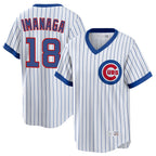 Chicago Cubs #18 Shota Imanaga Player White Fedasgoge T-shirt Cooperstown Collection Limited Stitched Jerseys