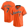 Baltimore Orioles #7 Jackson Holliday Player Orange Fedasgoge T-shirt Limited Home Game Stitched Jerseys