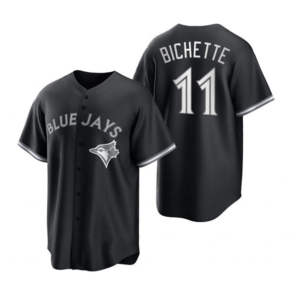 Toronto Blue Jays #11 Bo Bichette Black Fedasgoge Stitched Cool Base Jersey