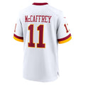 W.Commanders #11 Luke McCaffrey White Fedasgoge Game Jersey