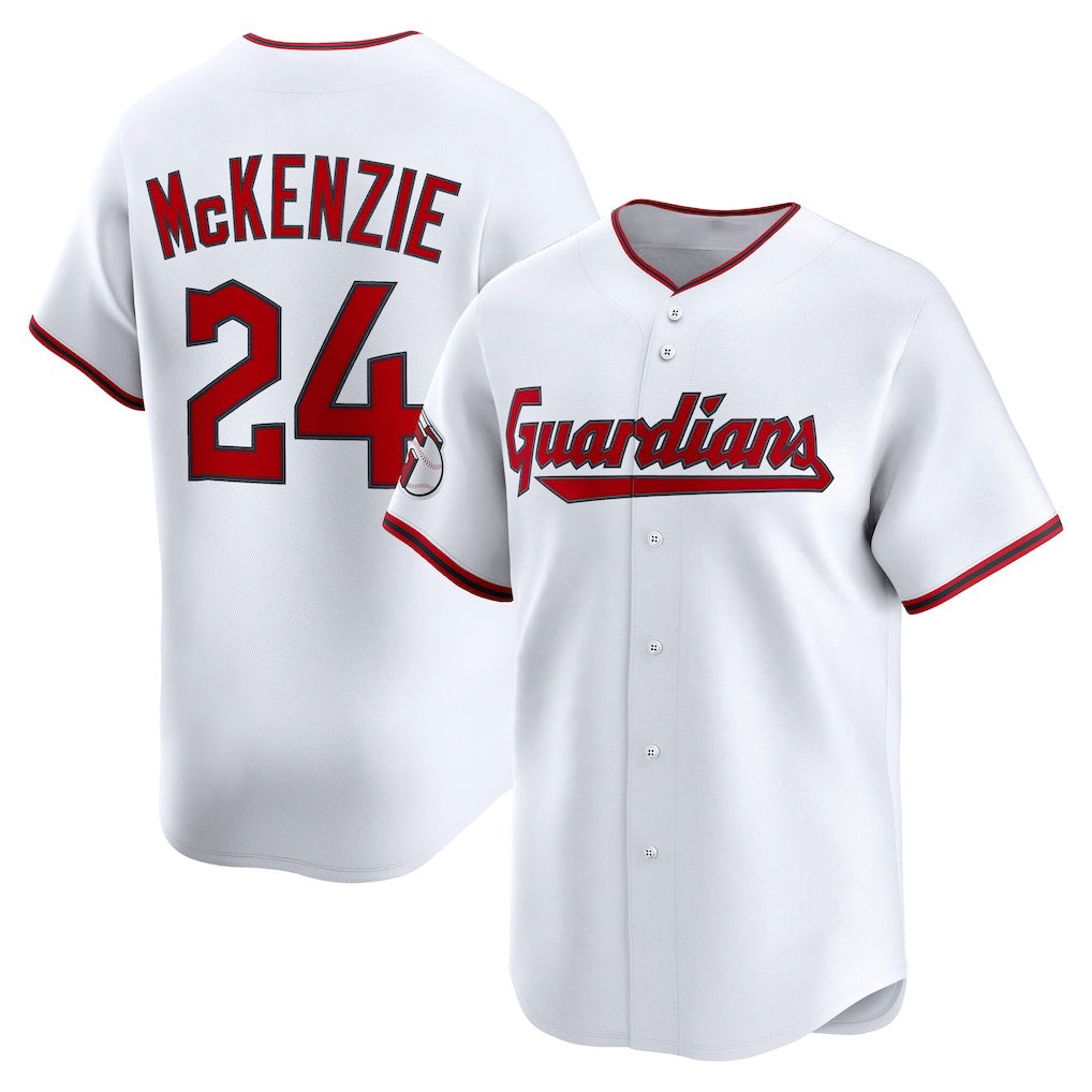 Cleveland Guardians #24 Triston McKenzie White Fedasgoge Home Limited Player Jersey
