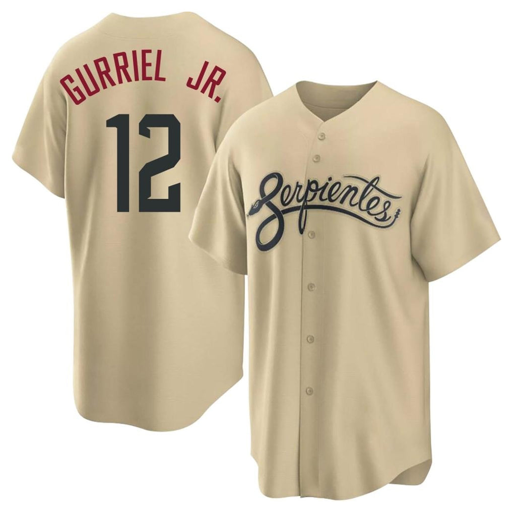 Arizona Diamondbacks #12 Lourdes Gurriel Jr Player Tan Fedasgoge City Connect Home Game Stitched Jerseys