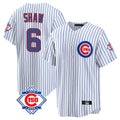 Chicago Cubs #6 Matt Shaw Player White Fedasgoge 150th Anniversary Home Game Stitched Jerseys