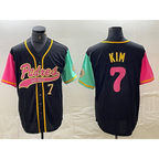 San Diego Padres #7 Ha Seong Kim Number Black Fedasgoge NEW 2023 City Connect Cool Base Stitched Jersey