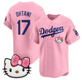 Los Angeles Dodgers #17 Shohei Ohtani Pink Fedasgoge 2025 Hello Kitty Vapor Limited Stitched Jersey