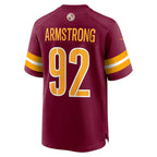 W.Commanders #92 Dorance Armstrong Burgundy Fedasgoge Game Jersey