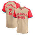 Baltimore Orioles #2 Gunnar Henderson Player Cream Fedasgoge American League All-Star Limited Elite Home Game Stitched Jerseys