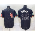 Chicago White Sox #45 Michael Jordan Black Fedasgoge Mexico Limited Stitched Jersey
