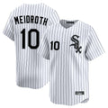 Chicago White Sox #10 Chase Meidroth Player White Fedasgoge Stripe Limited Home Stitched Jerseys