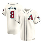 Arizona Diamondbacks #8 James McCann Player Cream Fedasgoge Limited Home Game Stitched Jerseys