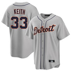 Detroit Tigers #33 Colt Keith Player Gray Fedasgoge Home Game Stitched Jerseys