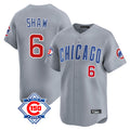 Chicago Cubs #6 Matt Shaw Player Gray Fedasgoge Road 150th Anniversary Limited Home Stitched Jerseys