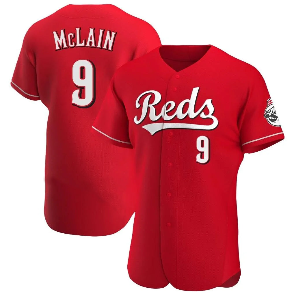 Cincinnati Reds #9 Matt McLain Player Red Fedasgoge Limited Elite Home Stitched Jerseys