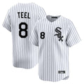 Chicago White Sox #8 Kyle Teel Player White Fedasgoge Stripe Limited Home Stitched Jerseys