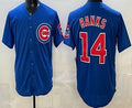Chicago Cubs #14 Ernie Banks Blue Fedasgoge Limited Jersey