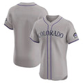 Colorado Rockies Blank Player Gray Fedasgoge Limited Elite Home Stitched Jerseys