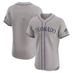 Colorado Rockies Blank Player Gray Fedasgoge Limited Elite Home Stitched Jerseys