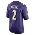 B.Ravens #2 Nate Wiggins Purple Fedasgoge Player Game Jersey