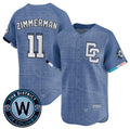 Washington Nationals #11 Ryan Zimmerman Blue Fedasgoge 2025 City Connect Limited Stitched Jersey