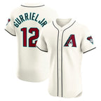 Arizona Diamondbacks #12 Lourdes Gurriel Jr. Cream Fedasgoge Home Elite Jersey