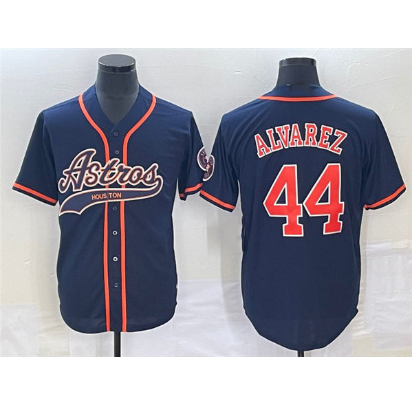 Houston Astros #44 Yordan Alvarez Navy Fedasgoge Cool Base Stitched Jersey