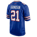B.Bills #21 Davison Igbinosun Royal Fedasgoge Team Game Jersey