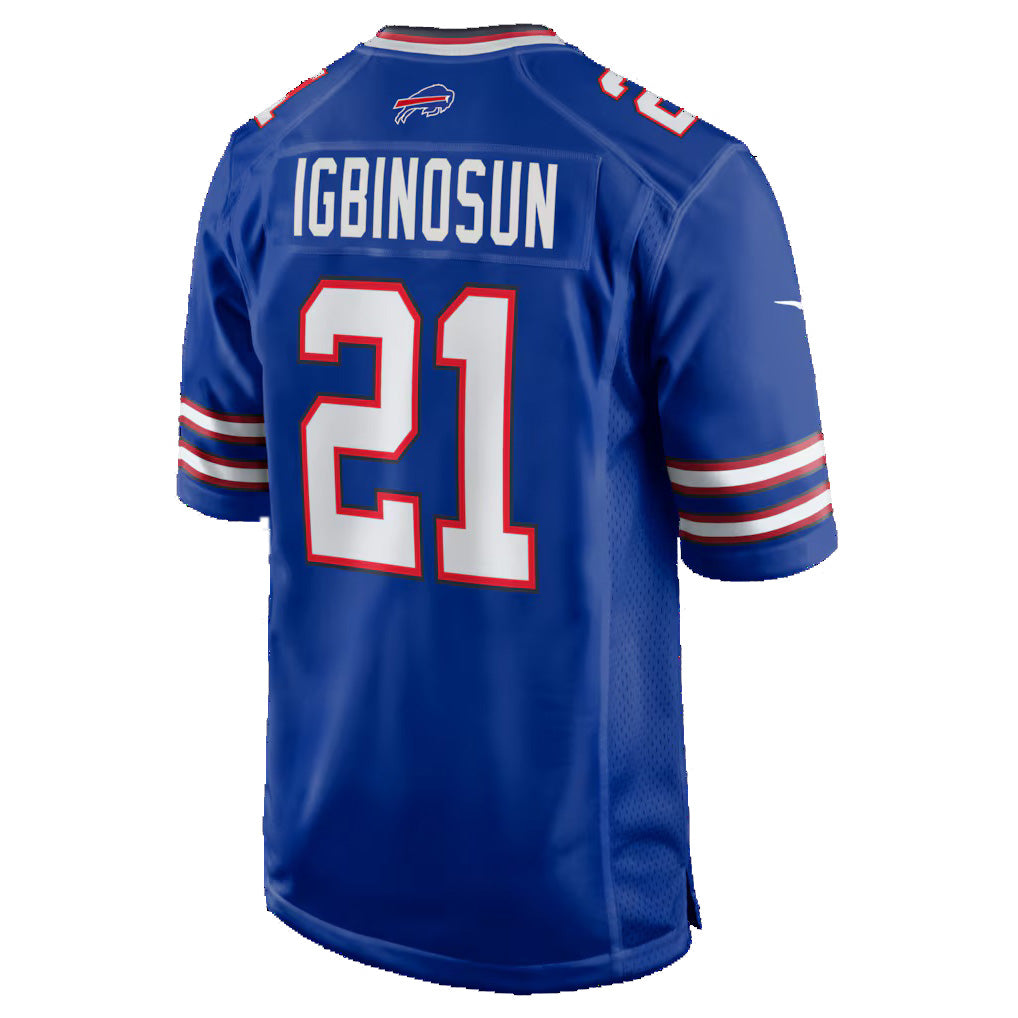 B.Bills #21 Davison Igbinosun Royal Fedasgoge Team Game Jersey