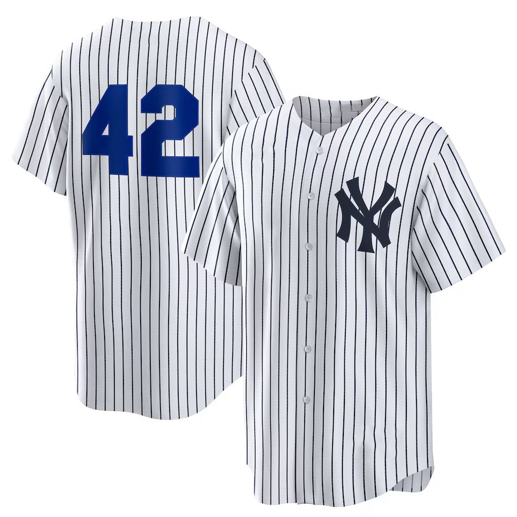 New York Yankees #42 Jackie Robinson White Fedasgoge Home 2025 Day Replica Jersey