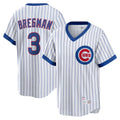 Chicago Cubs #3 Alex Bregman Player White Fedasgoge T-shirt Cooperstown Collection Limited Stitched Jerseys