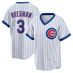 Chicago Cubs #3 Alex Bregman Player White Fedasgoge T-shirt Cooperstown Collection Limited Stitched Jerseys